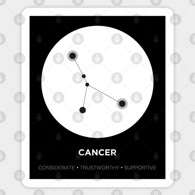 Cancer Zodiac Sticker by jessycroft